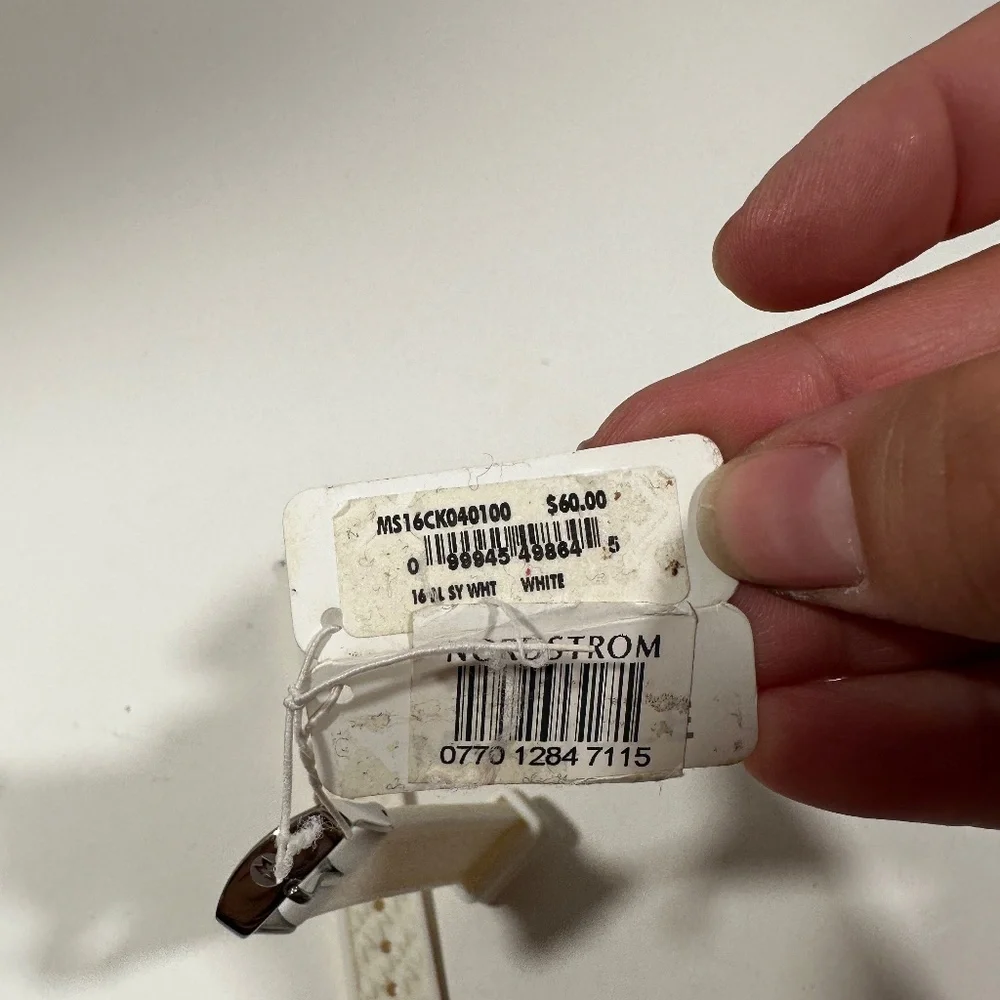 NWT $60 Michele Jelly‎ Brands for Watch in White